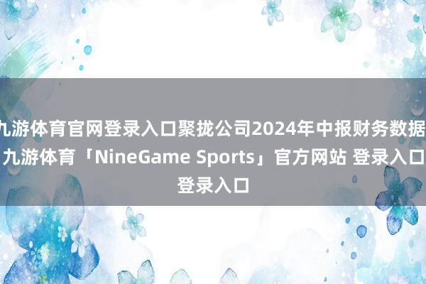 九游体育官网登录入口聚拢公司2024年中报财务数据-九游体育「NineGame Sports」官方网站 登录入口