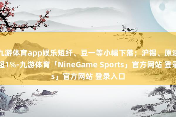 九游体育app娱乐短纤、豆一等小幅下落；沪锡、原油等涨超1%-九游体育「NineGame Sports」官方网站 登录入口