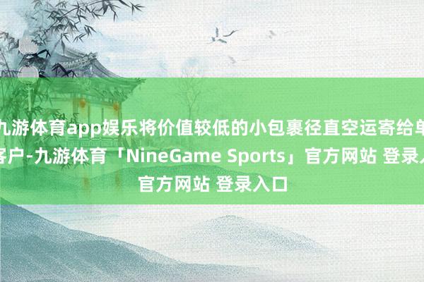 九游体育app娱乐将价值较低的小包裹径直空运寄给单个客户-九