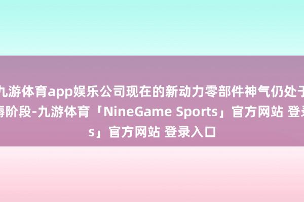 九游体育app娱乐公司现在的新动力零部件神气仍处于试坐褥阶段