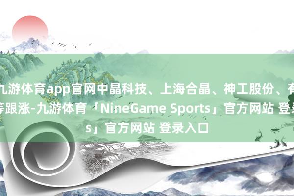 九游体育app官网中晶科技、上海合晶、神工股份、有研硅等跟涨
