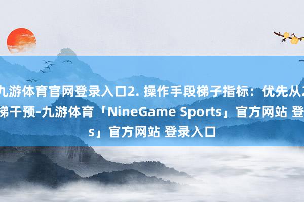 九游体育官网登录入口2. 操作手段梯子指标：优先从20层电梯